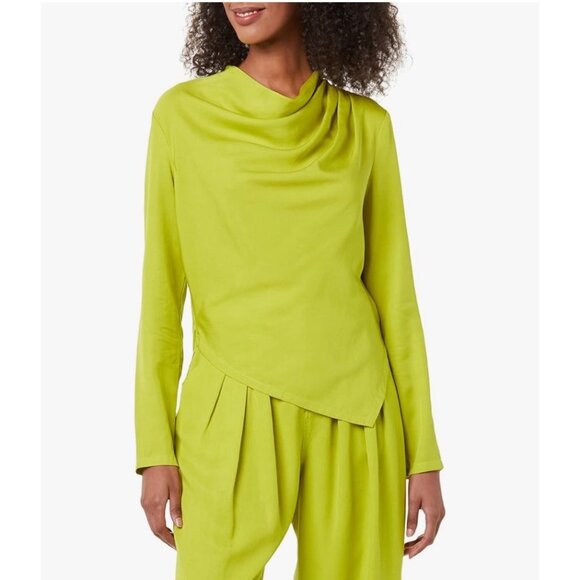 Terea Women's Cataleya Draped Neck Asymmetric Blouse size S NWT - Picture 3 of 7